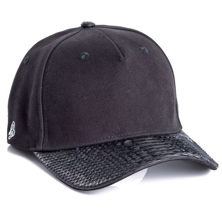 BYB AMSTERDAM マットパイソンキャップ　黒 BYB AMSTERDAM】Authentic Python BLACK|BYB AMSTERDAM(ビーワイビー